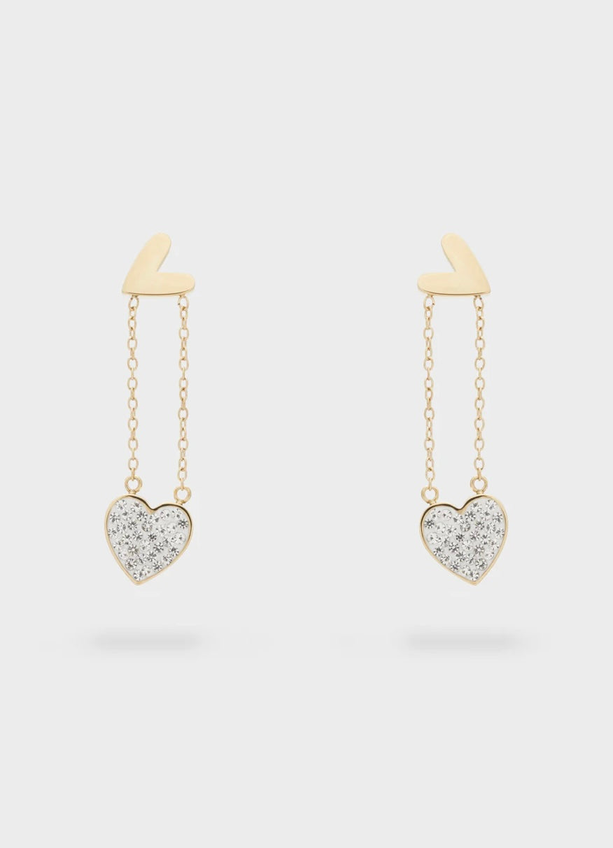 Orecchini Cuore Pendente Nalì