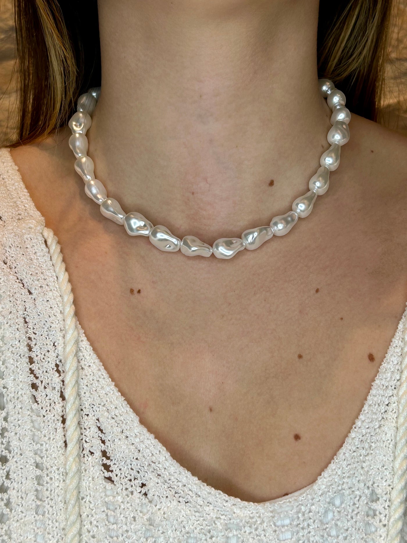 Collana Square Pearls