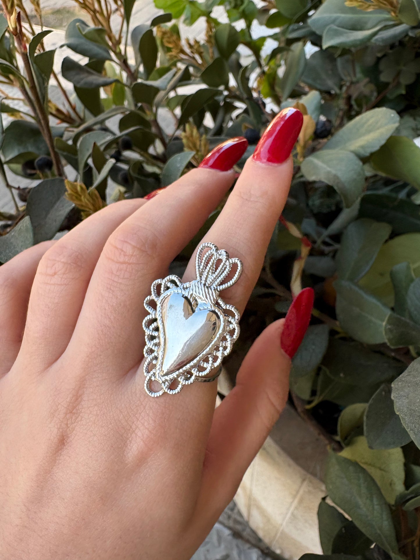 Anello Big Sacred Heart
