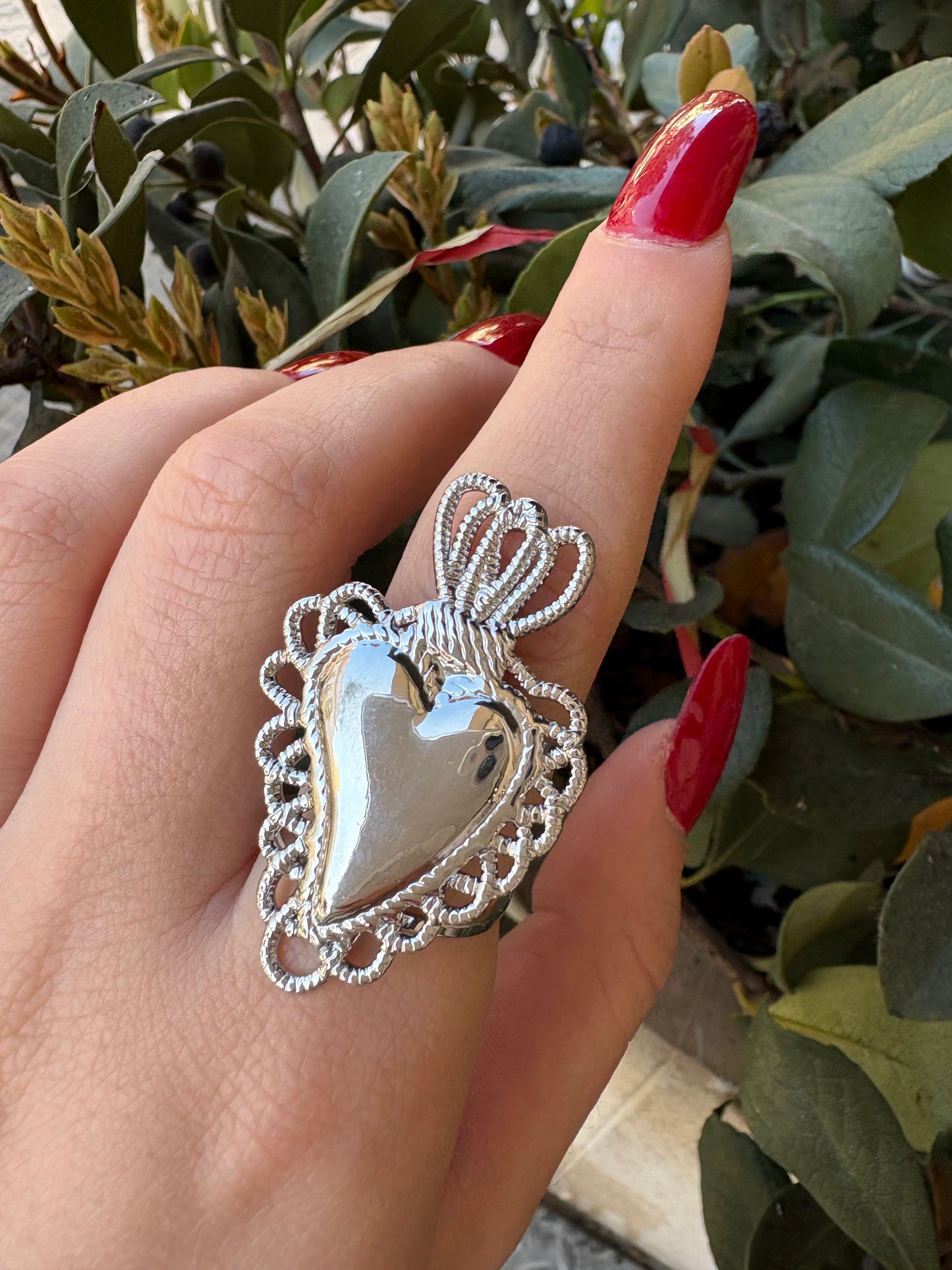 Anello Big Sacred Heart