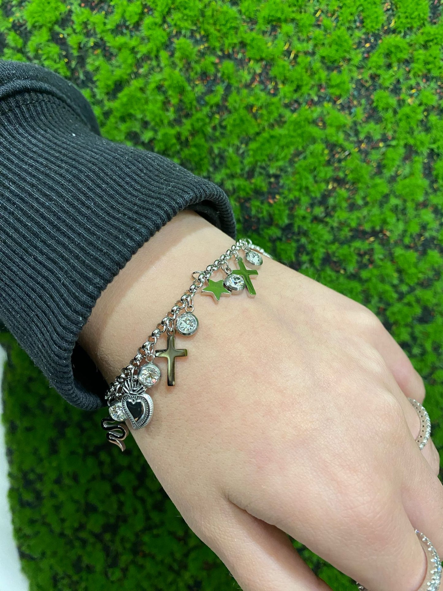 Bracciale Cross with charms