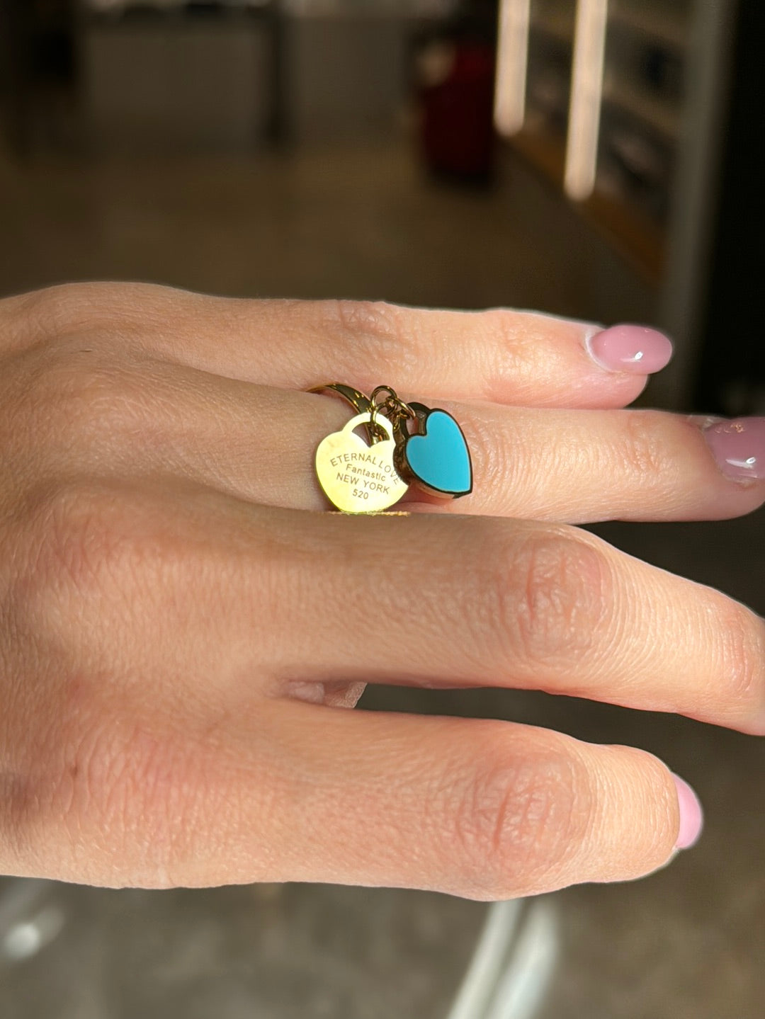 Heart Pendant Ring