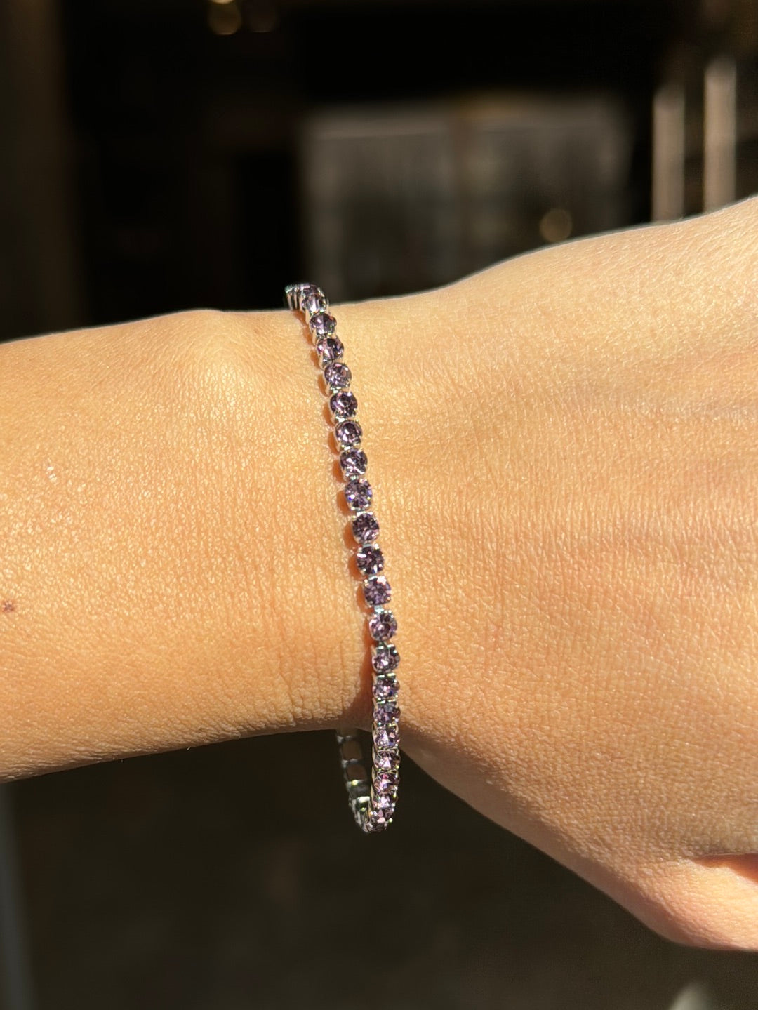 Big glam tennis bracelet