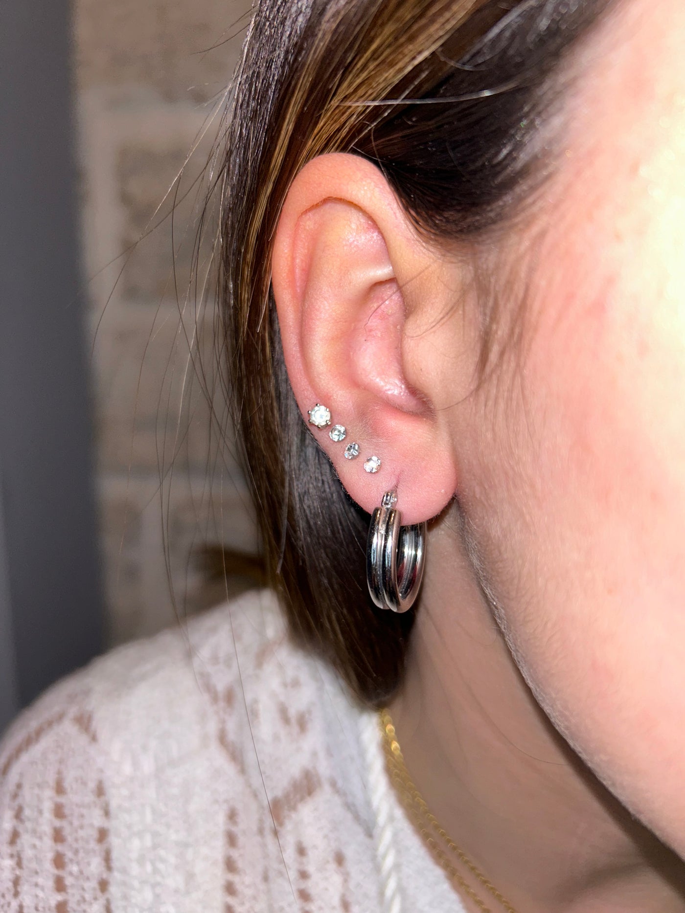 Double Circle earring