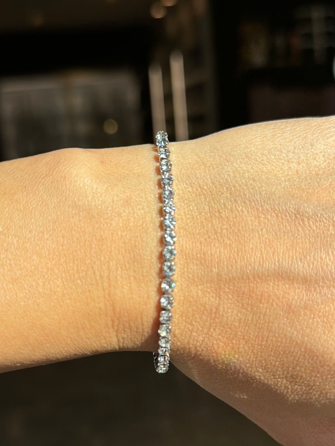 Big glam tennis bracelet