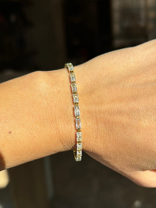 Baguette tennis bracelet 