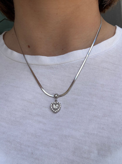 Collana Snake with Heart