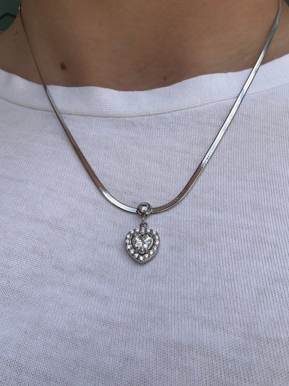 Collana Snake with Heart