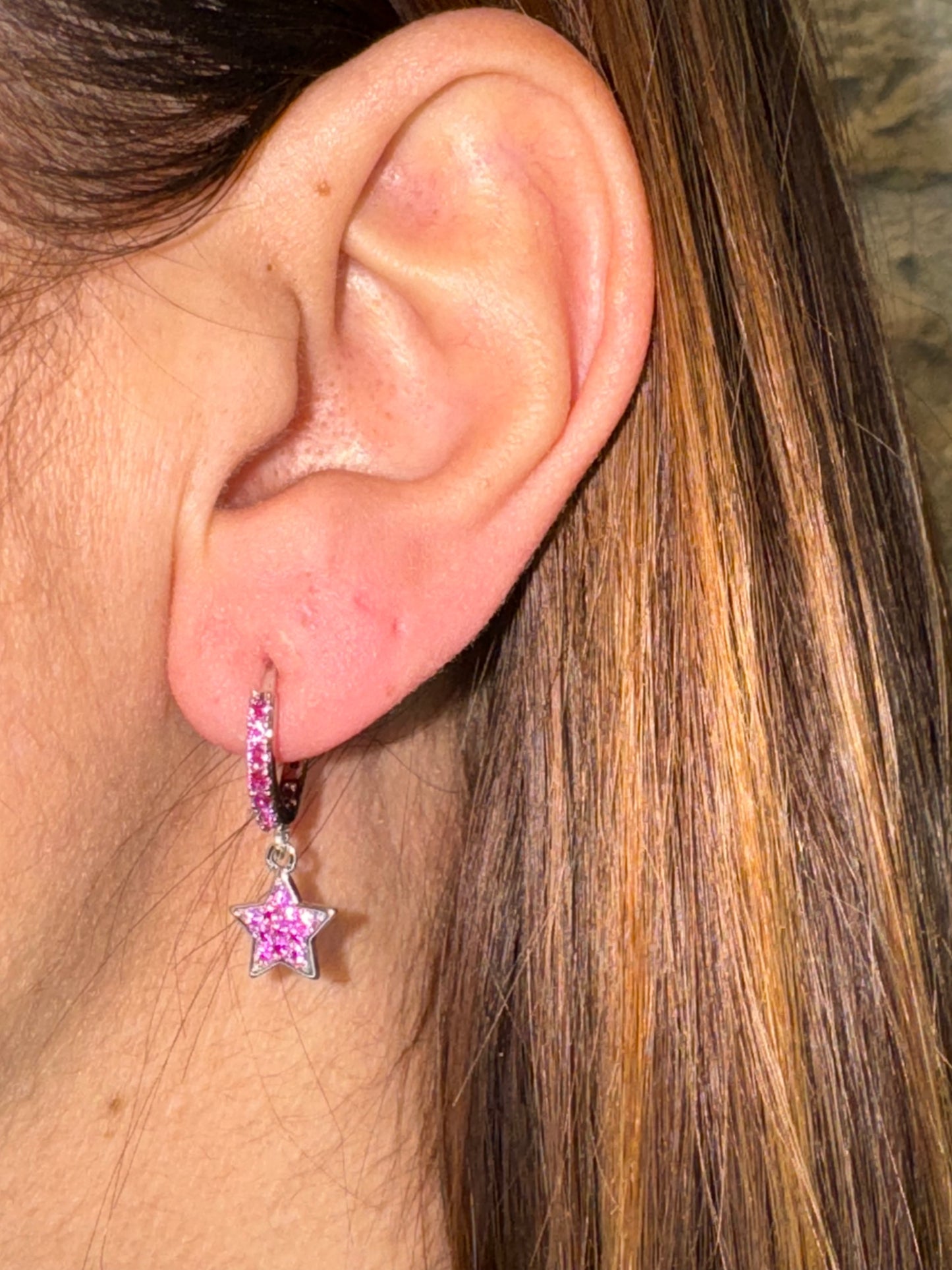 Star Hoop Earring