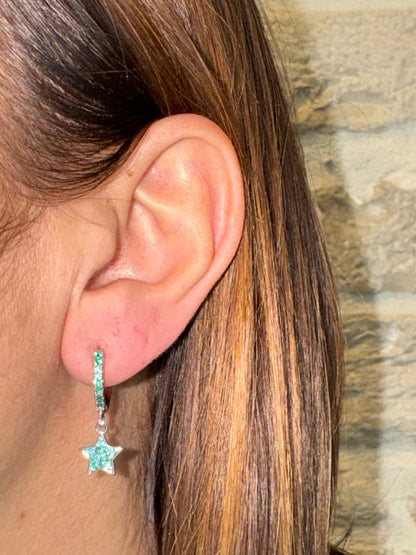 Star Hoop Earring