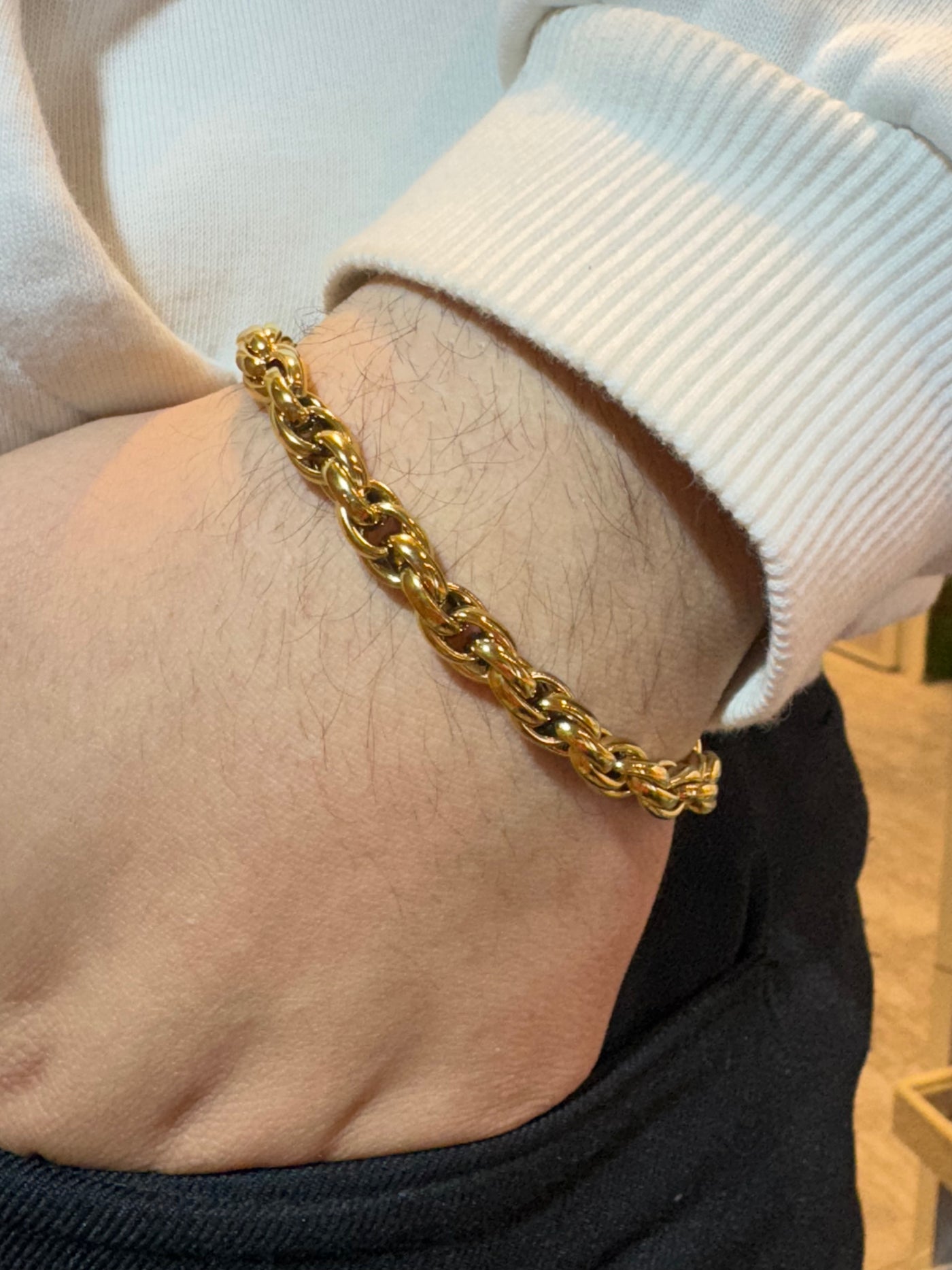 Ethereal Gold Man bracelet 